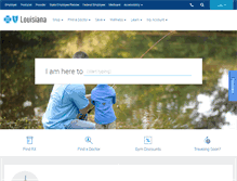 Tablet Screenshot of bcbsla.com